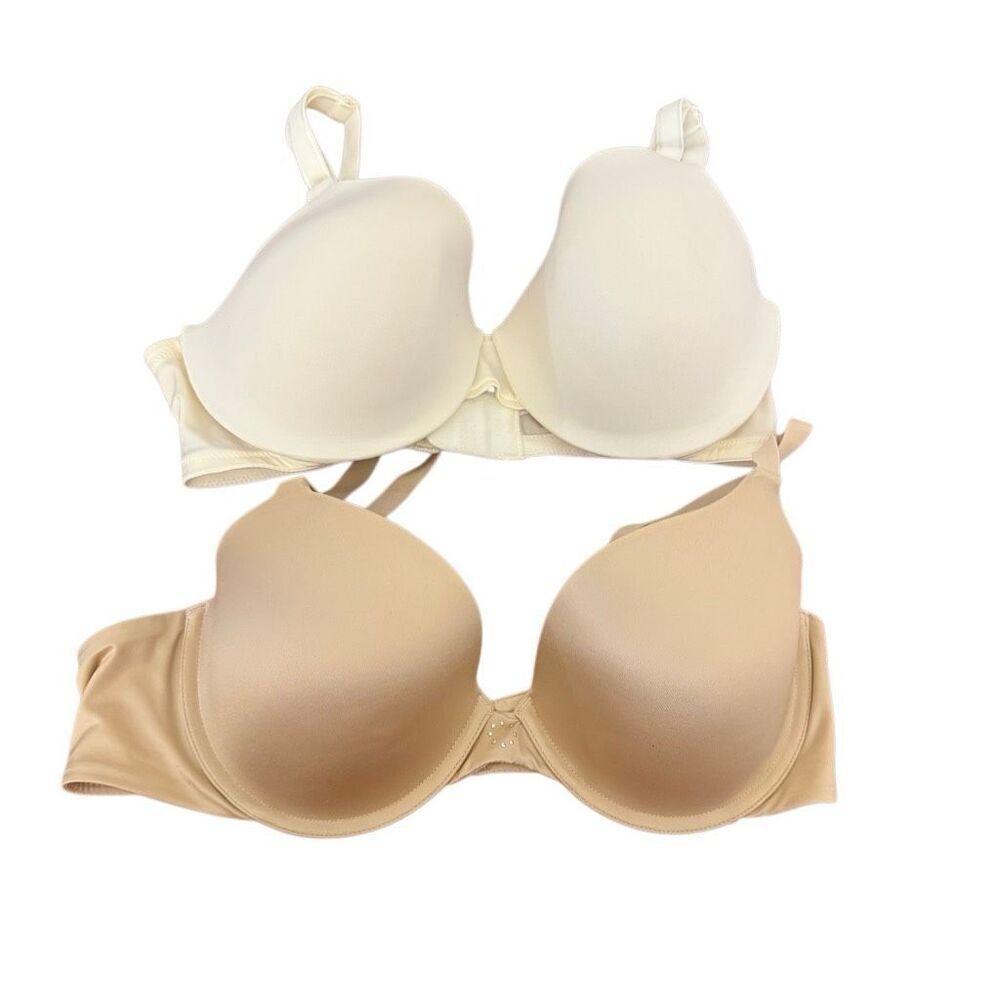 Maidenform & Warner’s Set of 2 Nude Cream Underwire Bras Size 38C